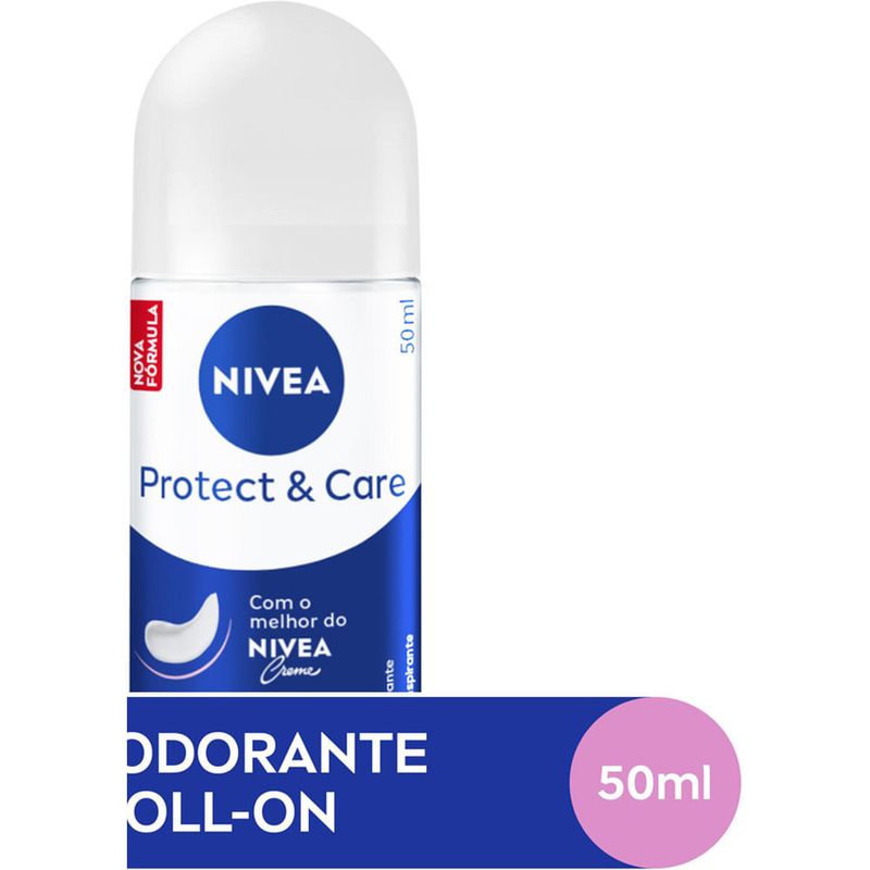 desodorante antitranspirante roll on nivea protect & care 50ml