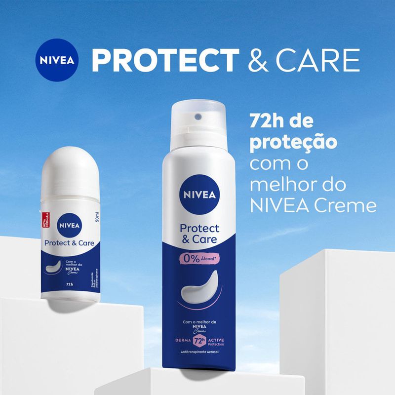 desodorante antitranspirante roll on nivea protect & care 50ml
