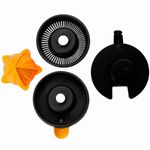 espremedor mallory fruitmax 2x1 25w 1,2 litros preto