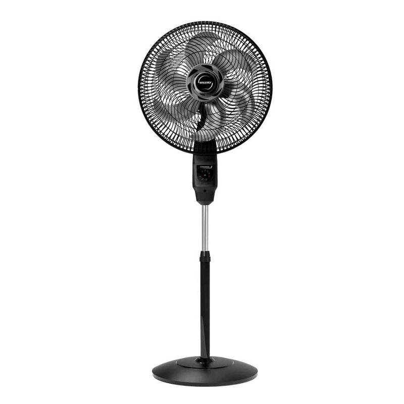 ventilador de coluna mallory chronos 40cm 6 pás 127v preto