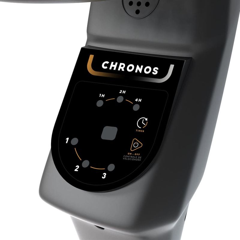 ventilador de coluna mallory chronos 40cm 6 pás 127v preto