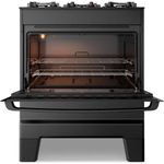 fogão 5 bocas esmaltec ideal master glass preto t5vfp