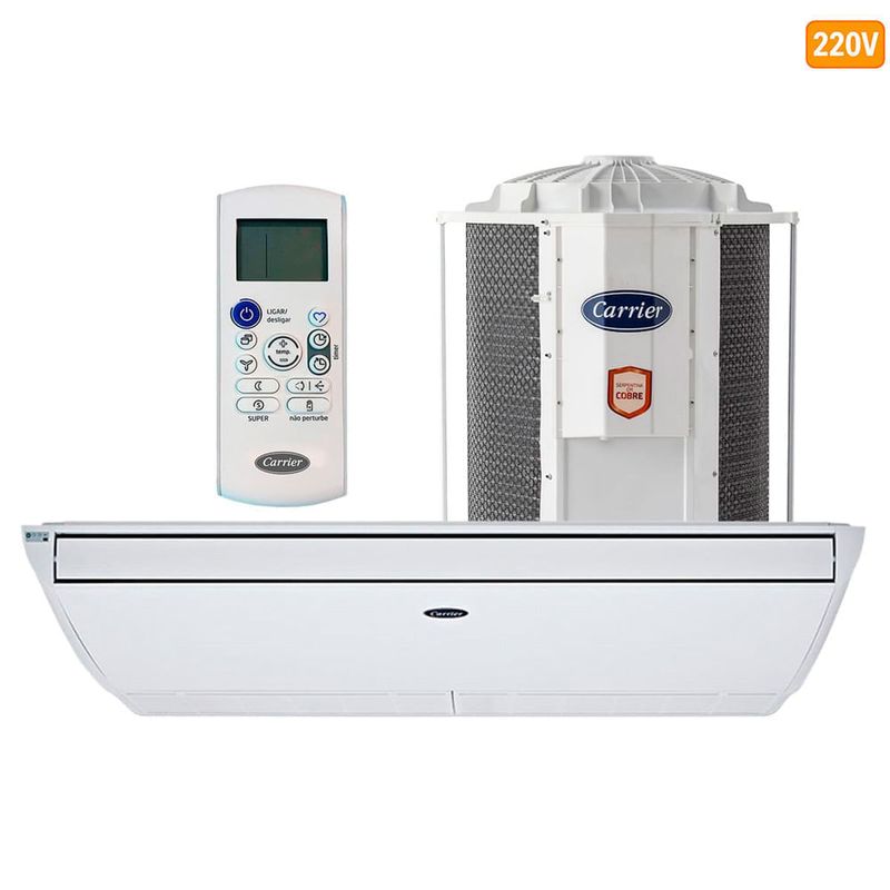 ar-condicionado split 36.000 carrier 220v 42zqb36c5/38ccw036515mc