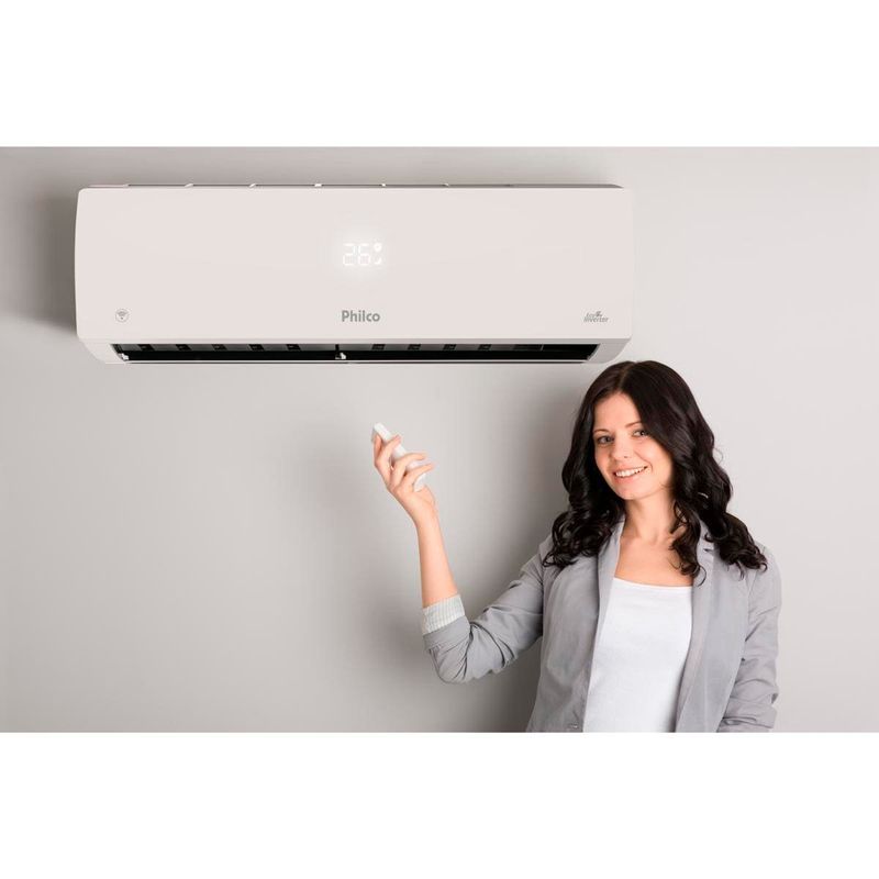 ar-condicionado split inverter 24.000 btus philco 220v branco pac24.000ifm15