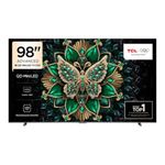 smart tv 98" tcl qd-mini led 4k 98c6k google tv dolby vision iq e atmos com subwoofer hdr11