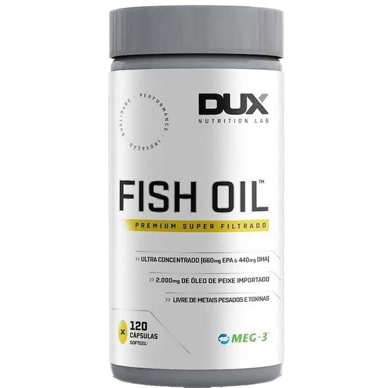 fish oil dux nutrition 120 cápsulas