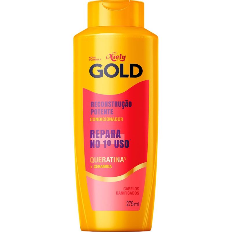 condicionador niely gold reconstrução potente 275ml