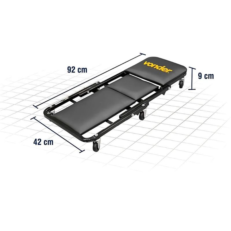 esteira para mecânico vonder 2 em 1 até 110kg (mp)