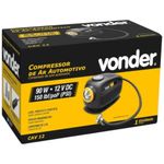 compressor de ar automotivo vonder 12v cav12 (mp)