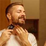 máquina de cortar cabelo mallory smart power preto e laranja