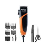 máquina de cortar cabelo mallory smart power preto e laranja