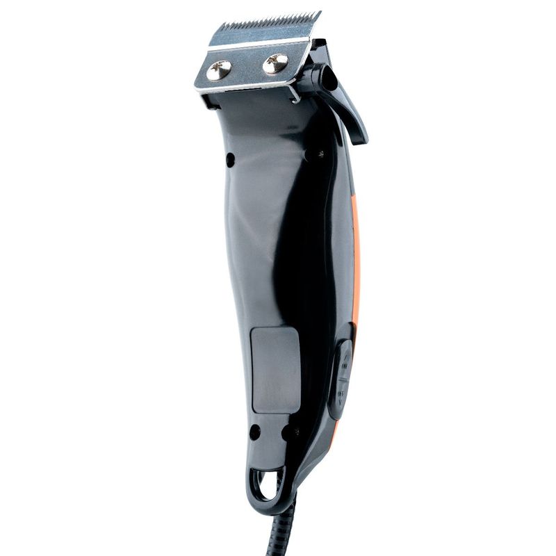 máquina de cortar cabelo mallory smart power preto e laranja