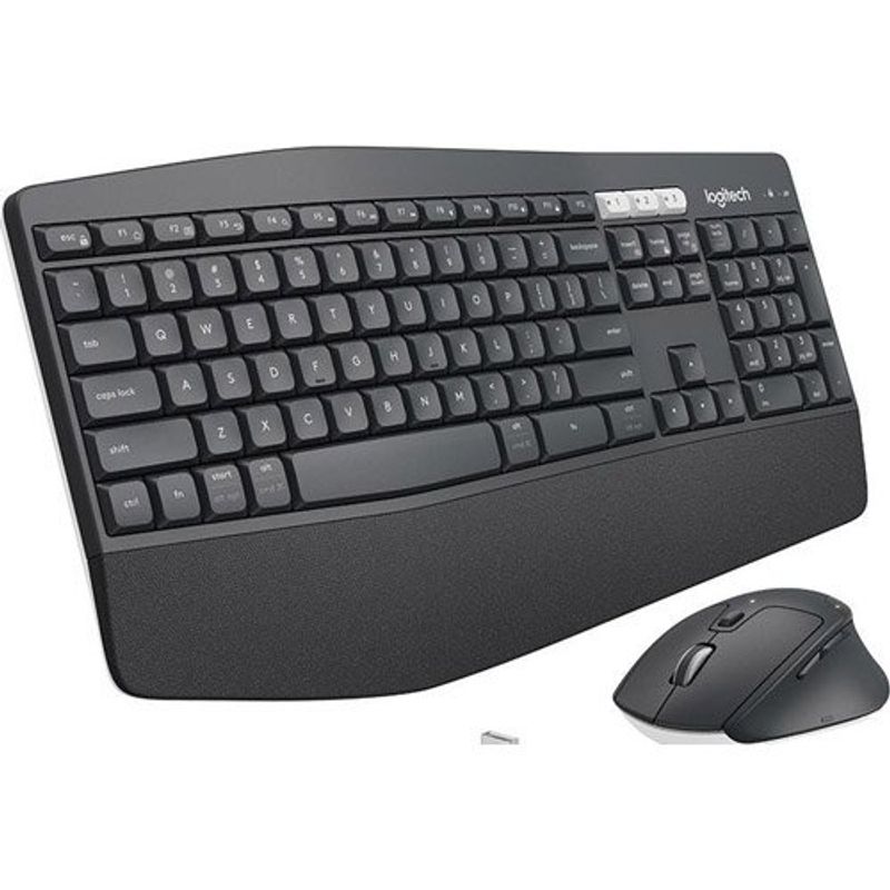 teclado e mouse logitech sem fio mk850 grafite