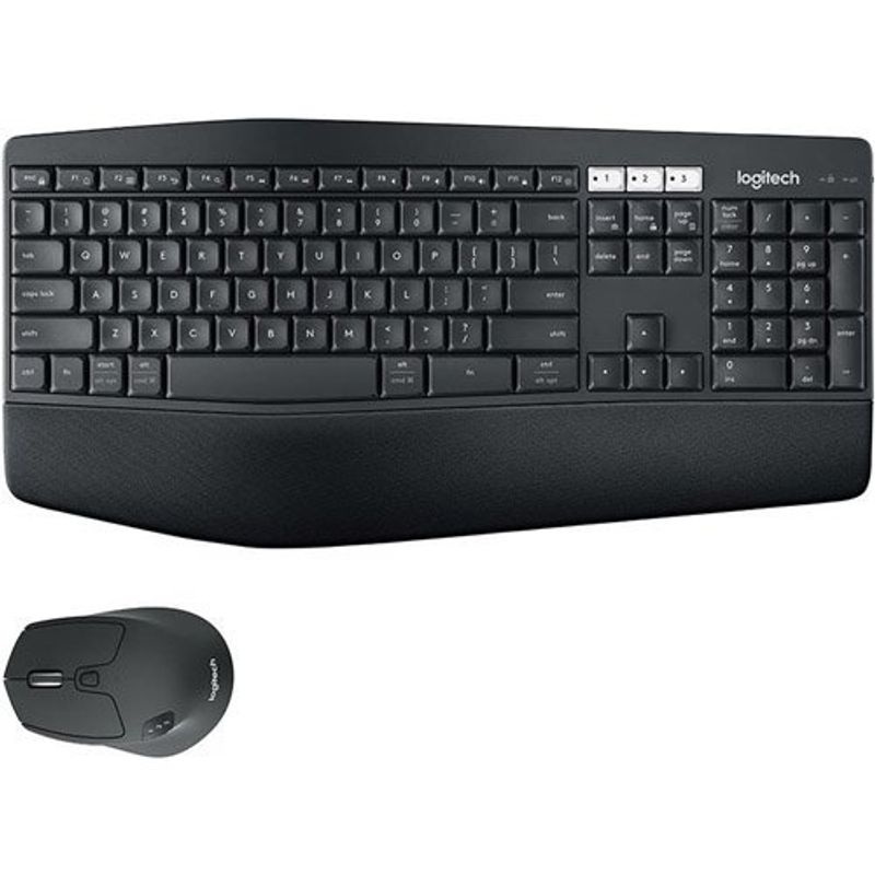 teclado e mouse logitech sem fio mk850 grafite
