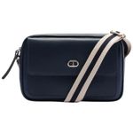 bolsa anacapri tiracolo média bolso frontal azul 23x9x15cm c5000201600002uun (mp)