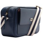 bolsa anacapri tiracolo média bolso frontal azul 23x9x15cm c5000201600002uun (mp)