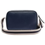 bolsa anacapri tiracolo média bolso frontal azul 23x9x15cm c5000201600002uun (mp)