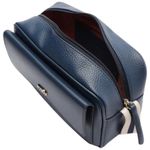 bolsa anacapri tiracolo média bolso frontal azul 23x9x15cm c5000201600002uun (mp)