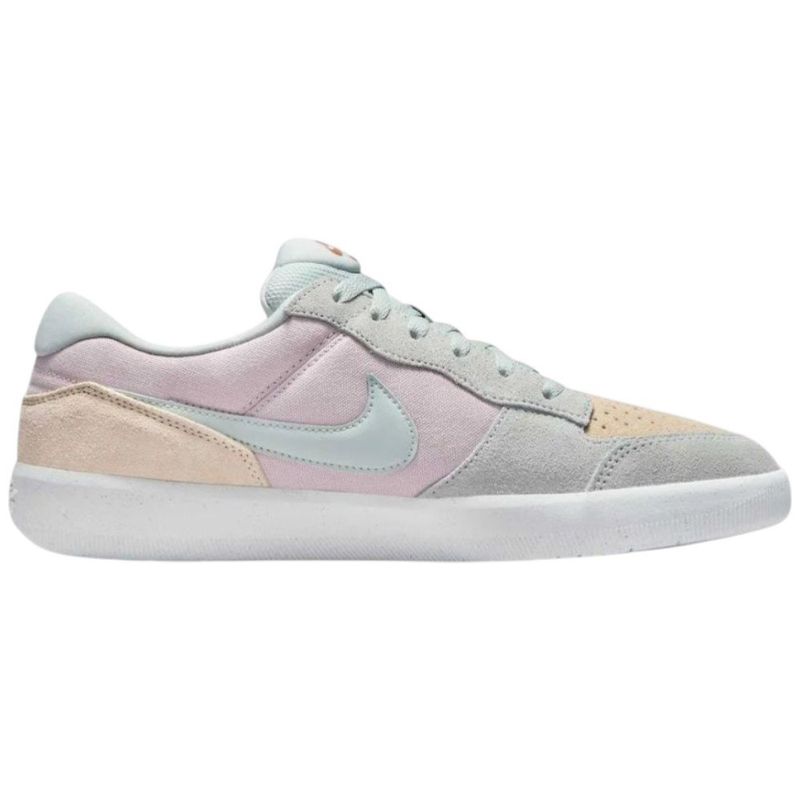 tênis skateboarding feminino n° 37 nike sb force 58 cinza rosa 267658 (mp)