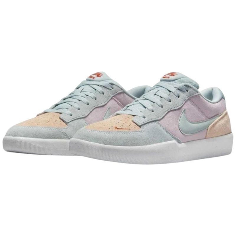 tênis skateboarding feminino n° 37 nike sb force 58 cinza rosa 267658 (mp)