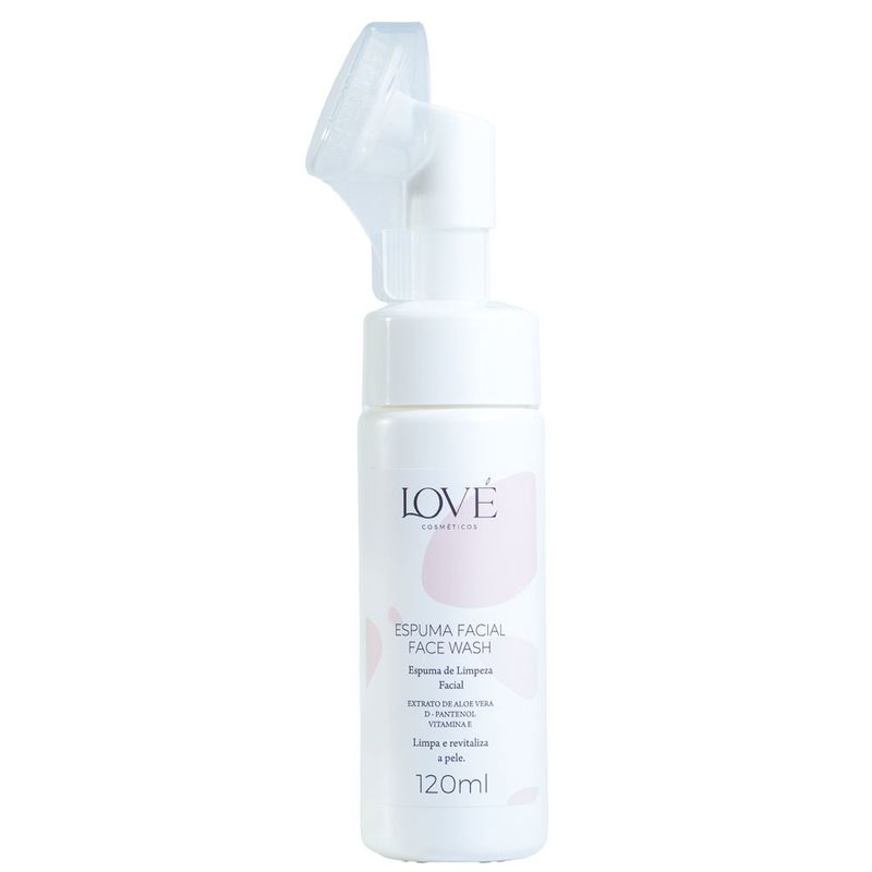 espuma facial de limpeza lové cosmenticos 120ml