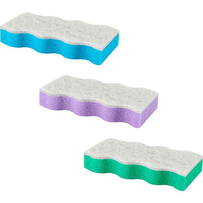 esponja para banho condor verde/roxo/azul sortidas pequeno 1 unidade