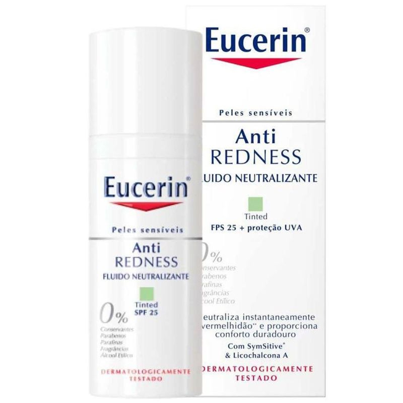 creme hidratante facial eucerin anti rednsee fps 25 50ml