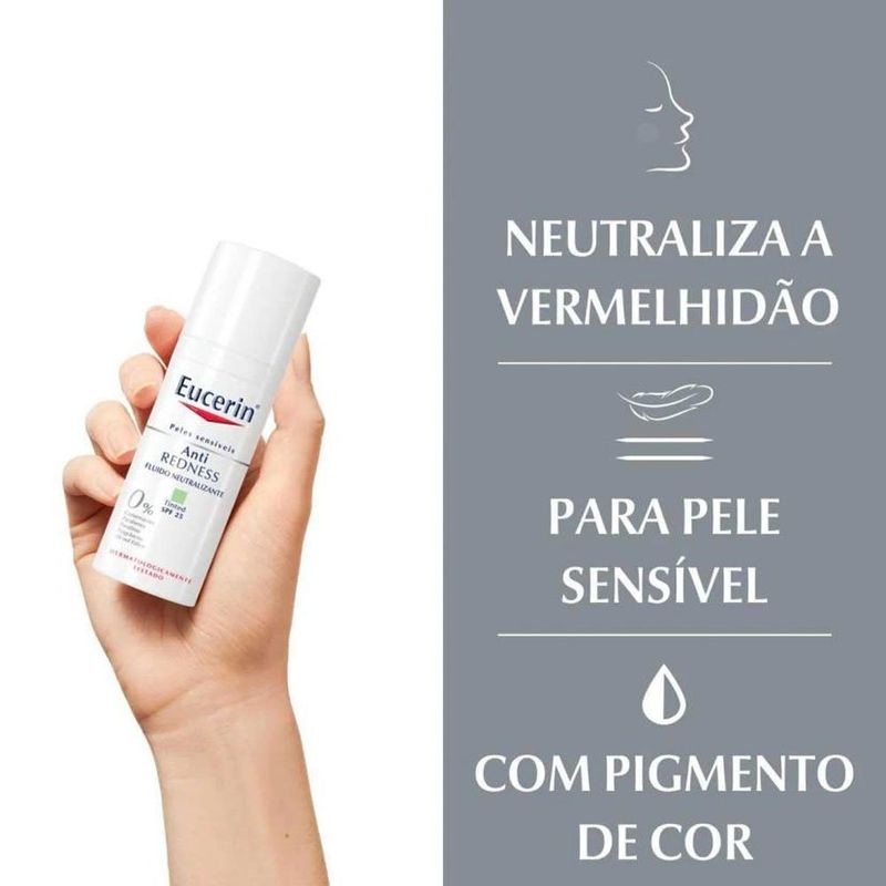 creme hidratante facial eucerin anti rednsee fps 25 50ml