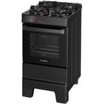 fogão 4 bocas esmaltec top glass t4vap preto