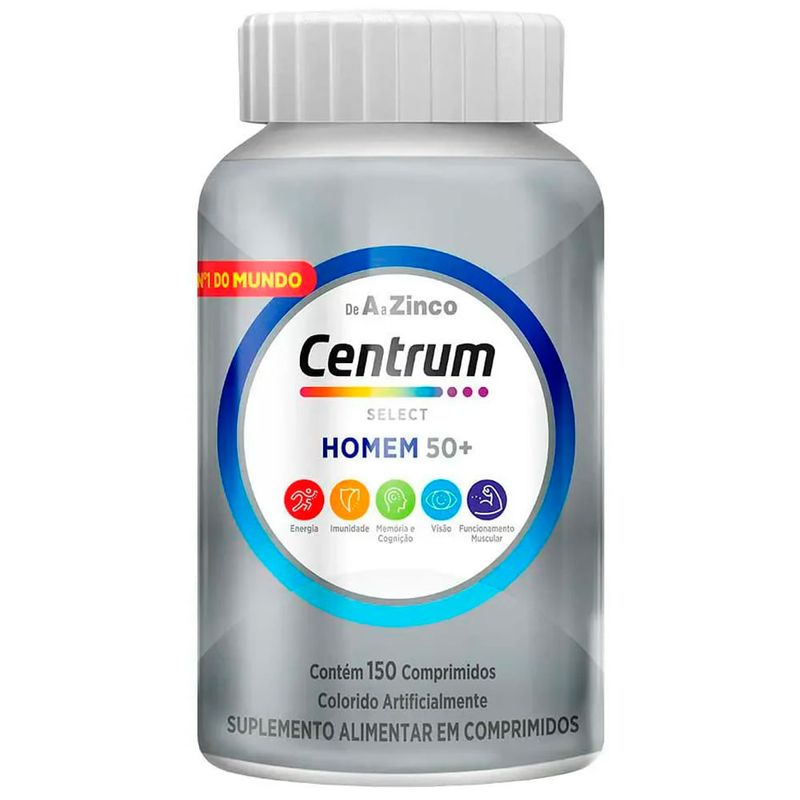 suplemento alimentar centrum select homem 50+ 150 comprimidos haleon