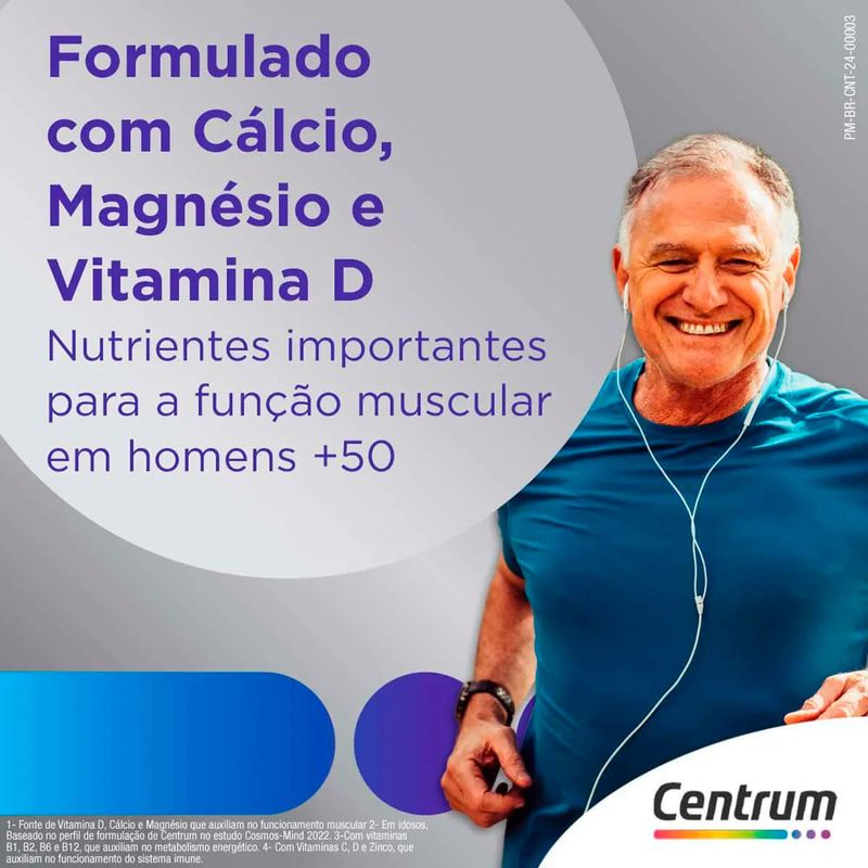 suplemento alimentar centrum select homem 50+ 150 comprimidos haleon