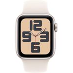 apple watch se gps com pulseira branca 40mm a-bi