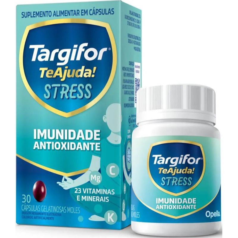 targifor te ajuda stress imunidade antioxidante 30 cápsulas polivitamínico opella
