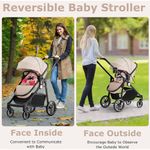 carrinho de bebê infans dobrável caqui a-mbi