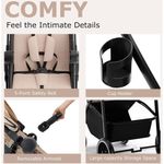 carrinho de bebê infans dobrável caqui a-mbi