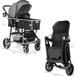carrinho de bebê baby joy conversível cinza a-mbi