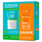 kit protetor solar antioleosidade fps60 40g + gel de limpeza hidraderm 60g