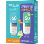 kit protetor solar kids sunless fps60 120g + fps50 120g