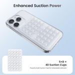 ventosa de silicone para celular klearlook maximized clarity transparente a-mbi