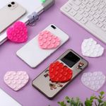 ventosa de silicone para celular coração 6 peças teenyyou rosa a-mbi