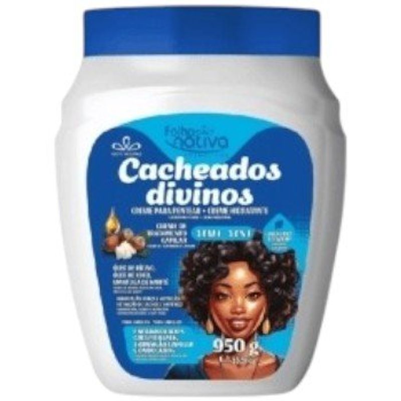 creme de hidratação folha nativa 3 em 1 cacheados divinos 950g (mp)