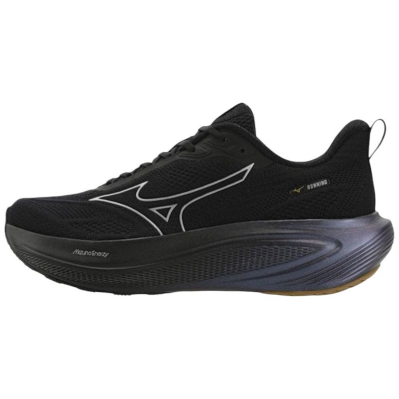 tênis de corrida masculino n° 39 mizuno base prime preto (mp)