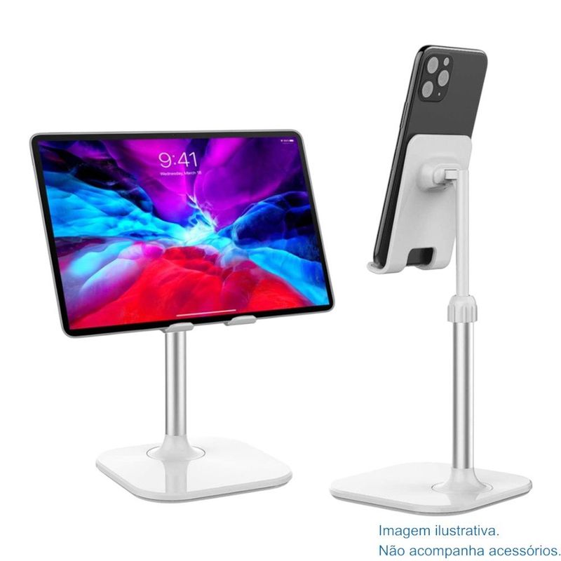 suporte de mesa para celular doboli branco a-mbi