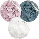 esponja bucha para banho 3 peças airy blossom mainbasics colorido a-mbi