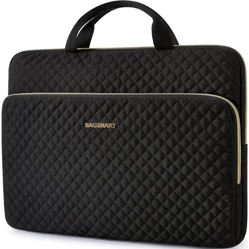 bolsa para notebook 15,6" com alça de ombro bagsmart preto a-mbi