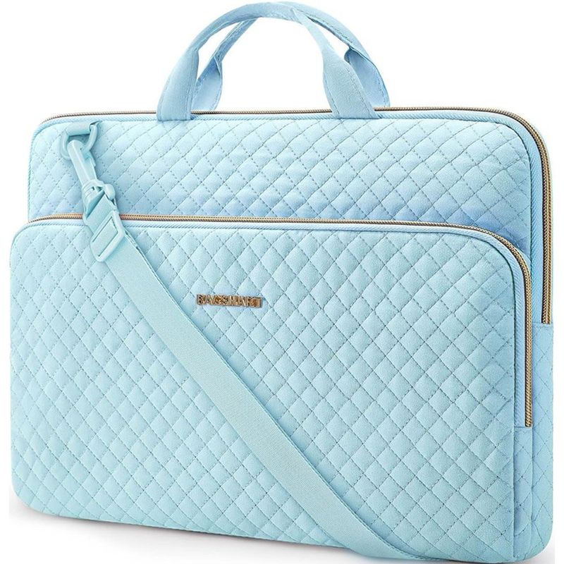 bolsa para notebook 15,6" com alça de ombro bagsmart azul a-mbi