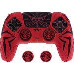 capa para controle ps5 aranha cibernética playvital vermelho/roxo a-mbi