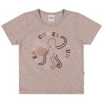 camiseta infantil elian 1 marrom claro (mp)