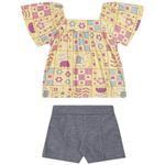 conjunto infantil elian 1 amarelo (mp)