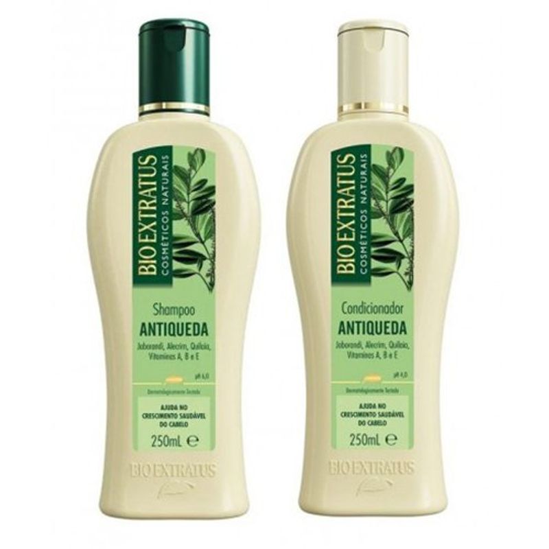 kit shampoo + condicionador bio extratus antiqueda jaborandi 250ml
